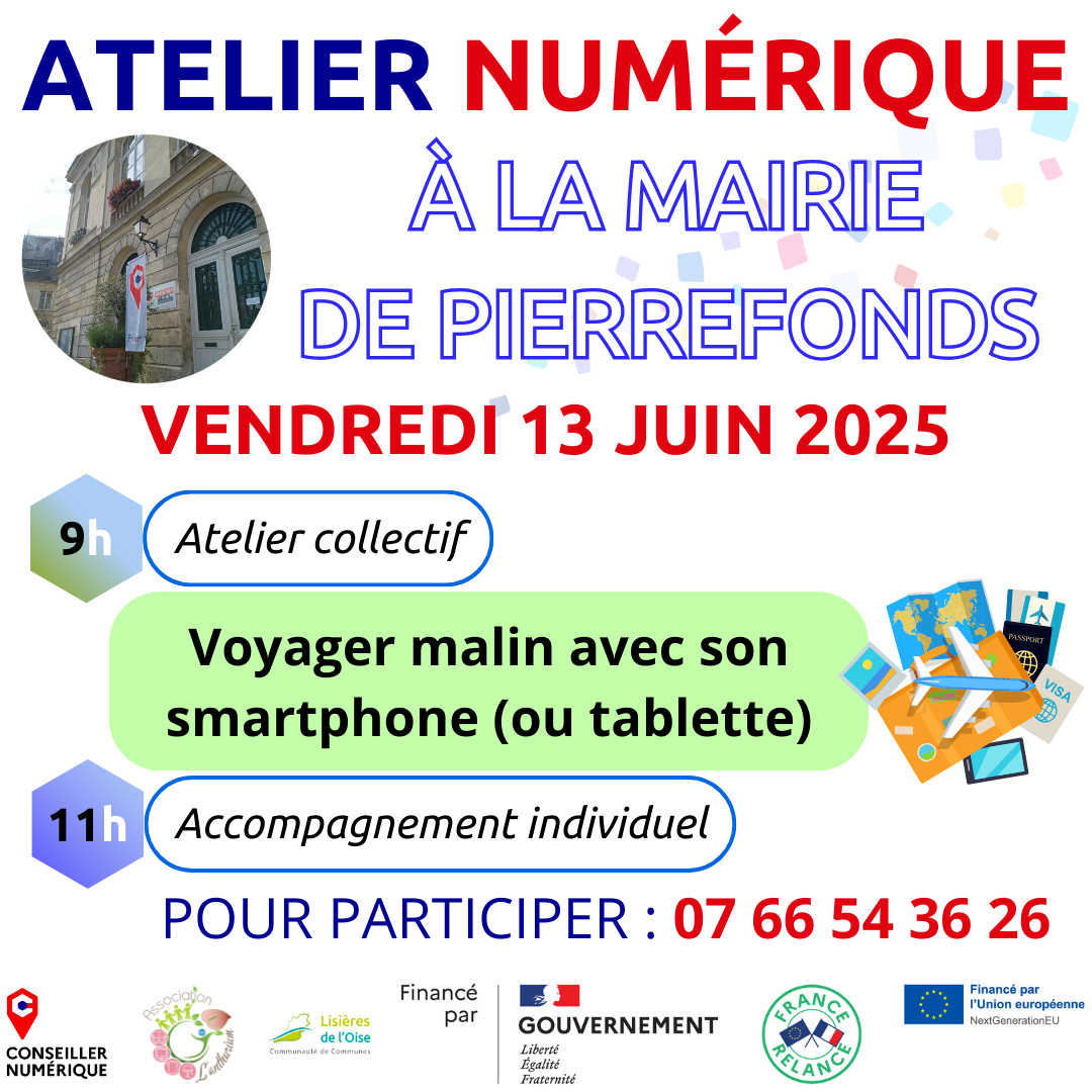 💻📱 Atelier numérique à Pierrefonds