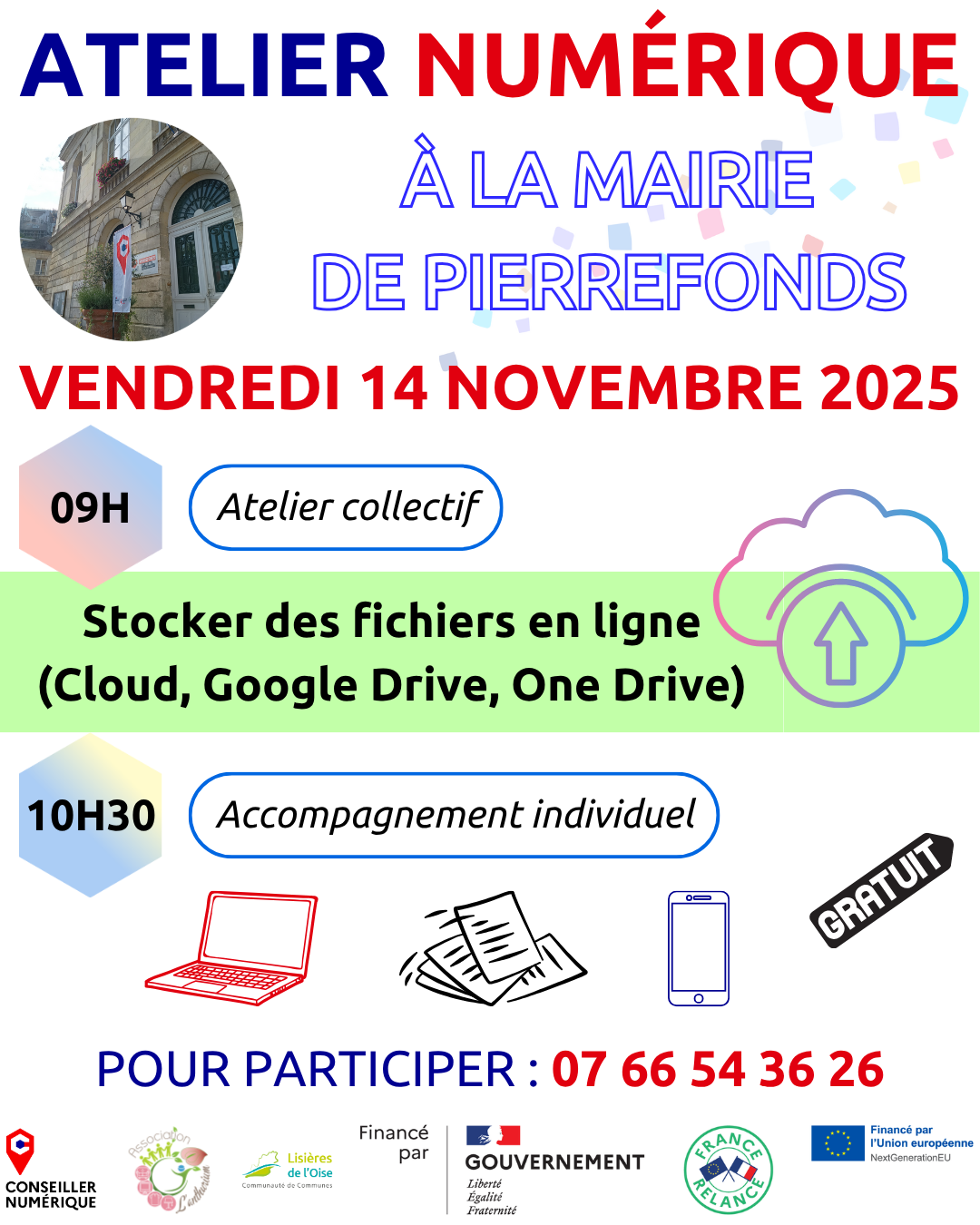 💻📱 Atelier numérique à Pierrefonds