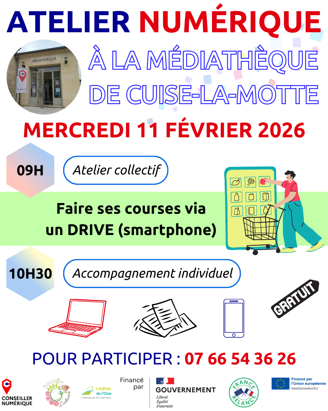 💻📱 Atelier numérique à Cuise-la-Motte