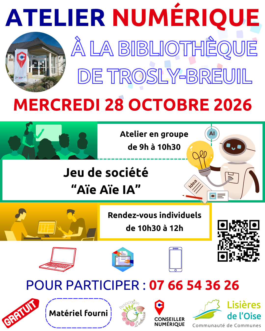 💻📱 Atelier numérique à Trosly-Breuil