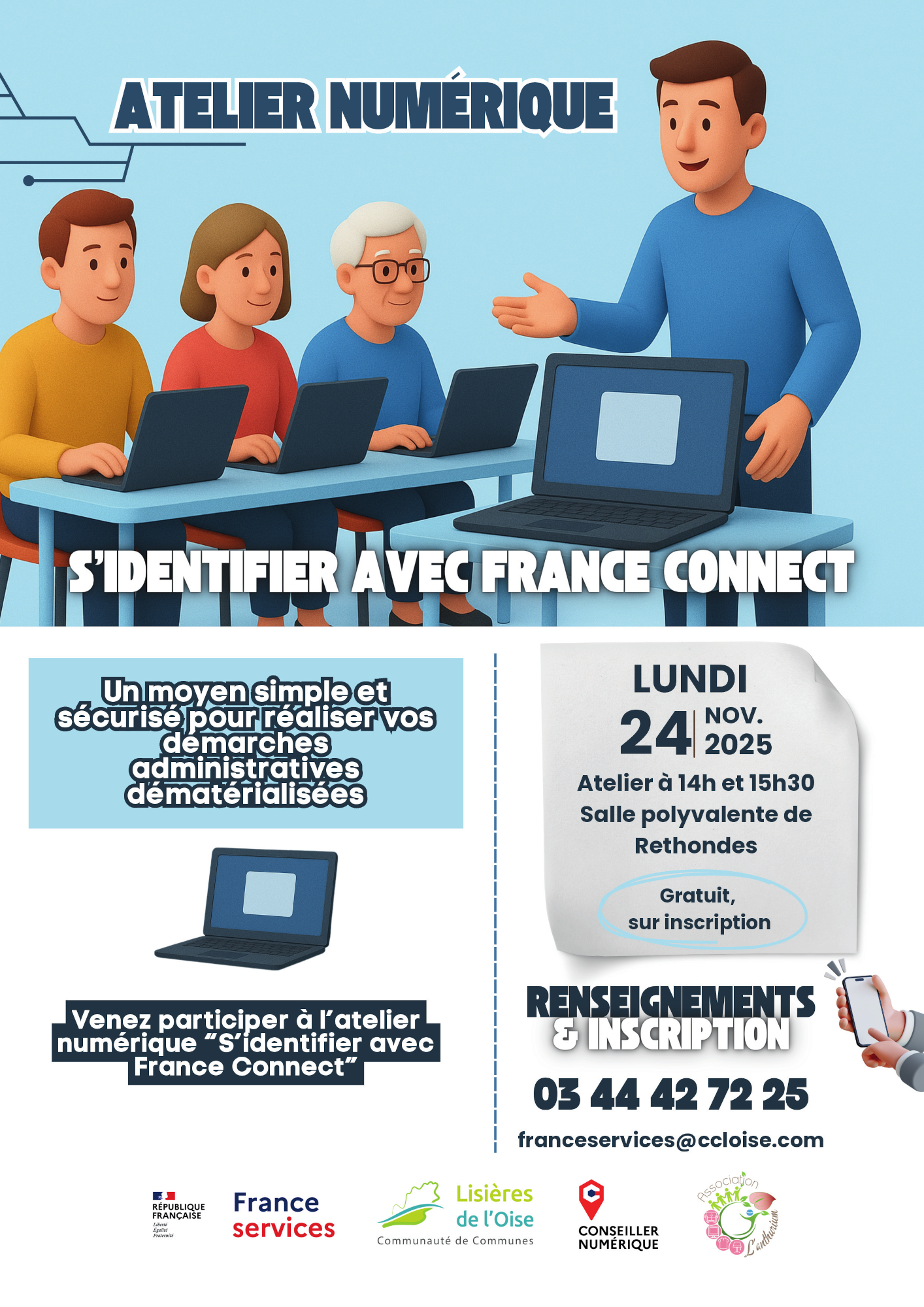 💻📱 Atelier numérique à Rethondes