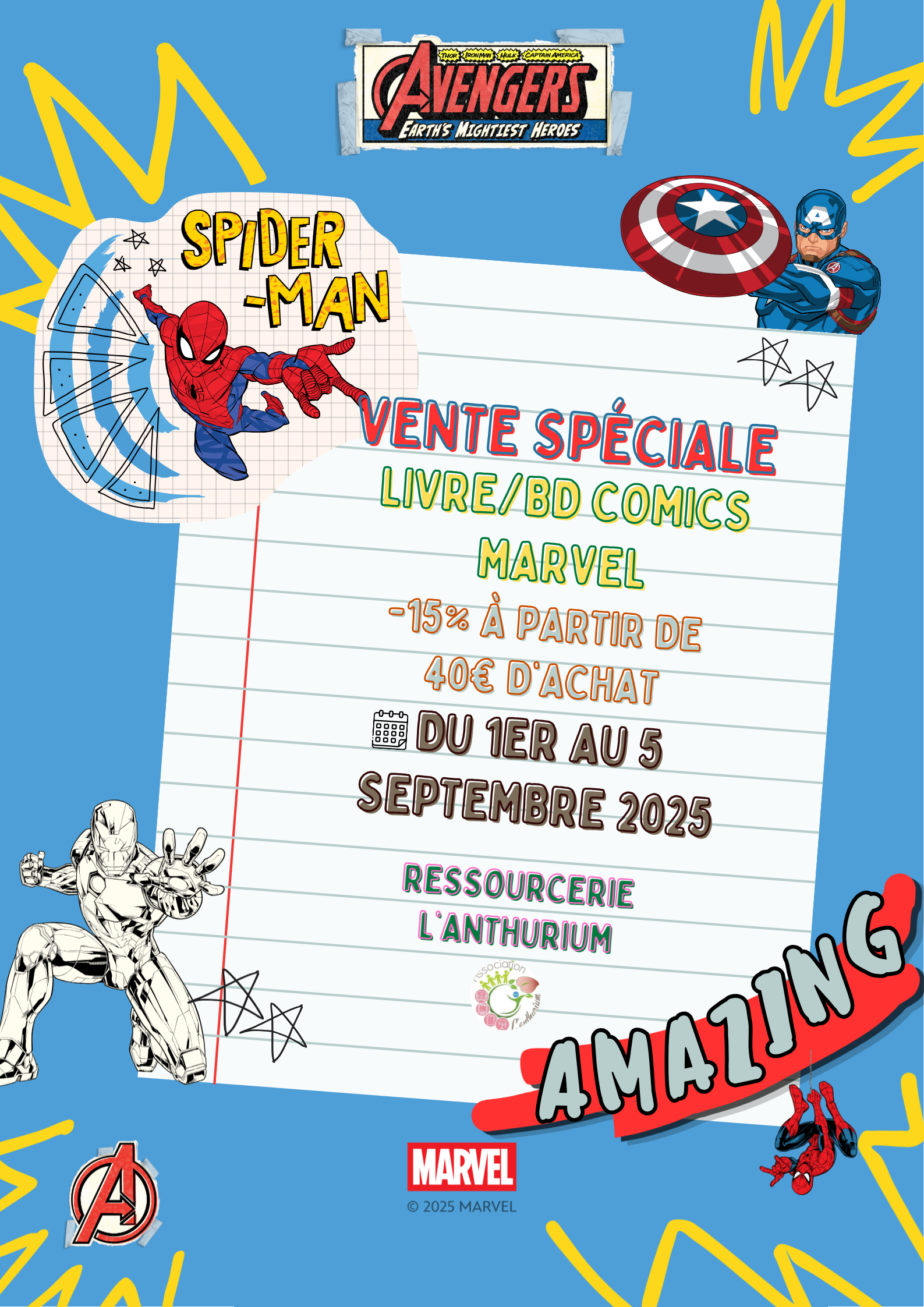 ⚡ Vente spéciale Marvel