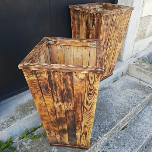 Jardinières en bois de palettes